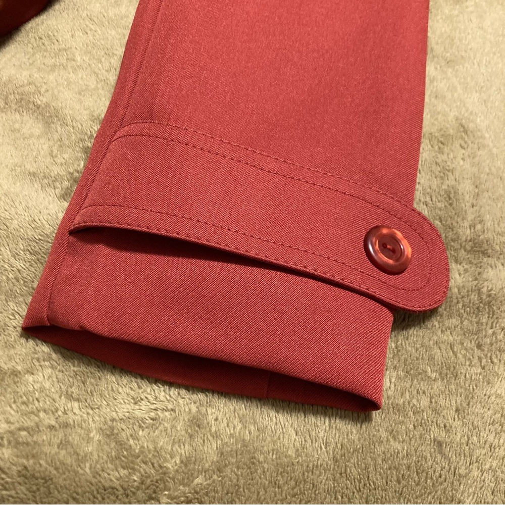 NWOT Vintage 70s Unbranded Trench Coat Removable Lining - Picture 10 of 13